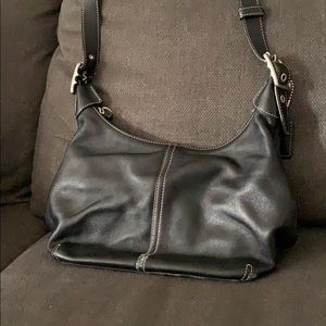 Coach bag black all leather